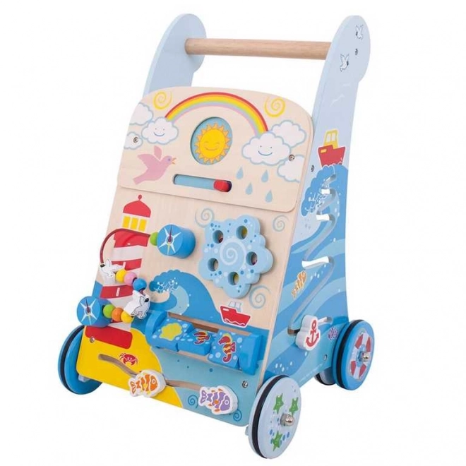 Bigjigs Baby Wooden Activity Walker - Sea Life