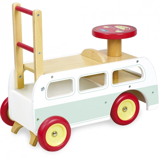 Vilac Wooden Ride-On Minibus 2 in 1