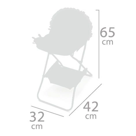 Foldable Doll High Chair with Ocean Fantasy Accessories