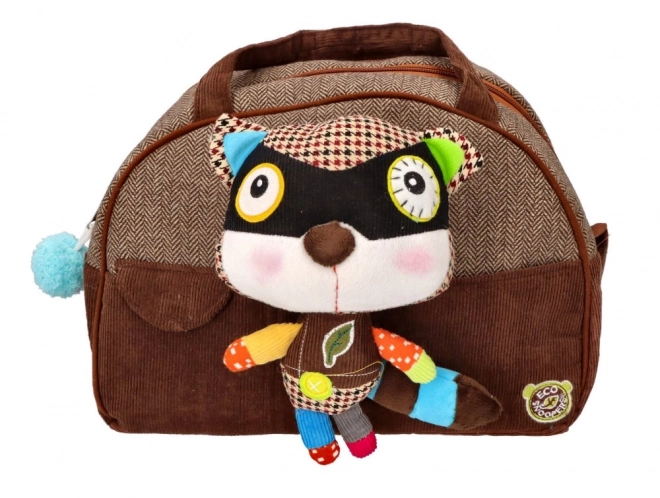 EcoSnoopers Bag with Raccoon Plush