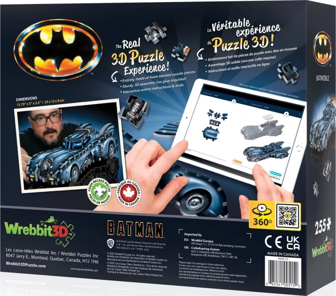 3D Puzzle Batman Batmobile