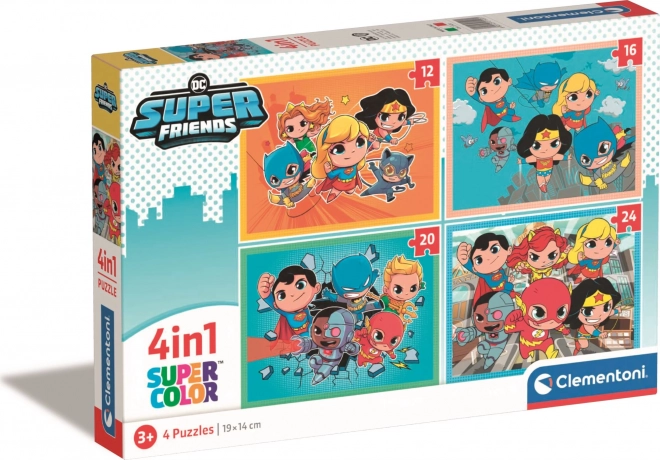 Clementoni DC Superfriends 4-in-1 Puzzle