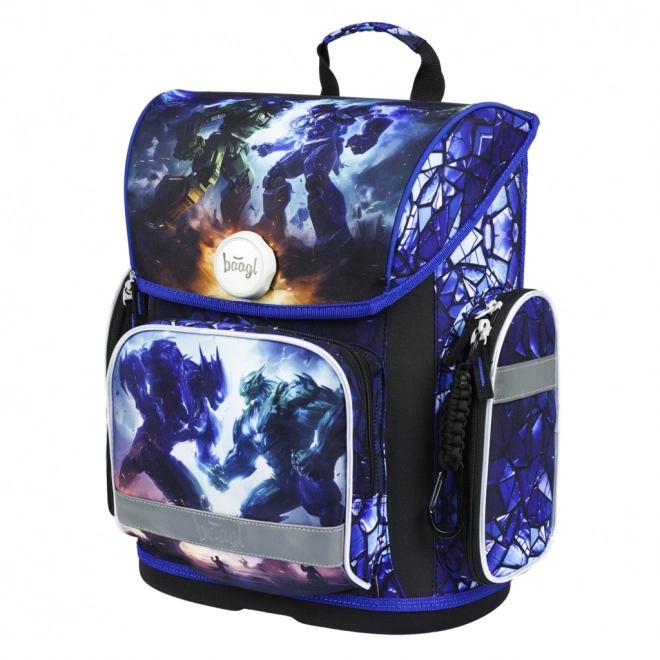 School Backpack Ergo Robots