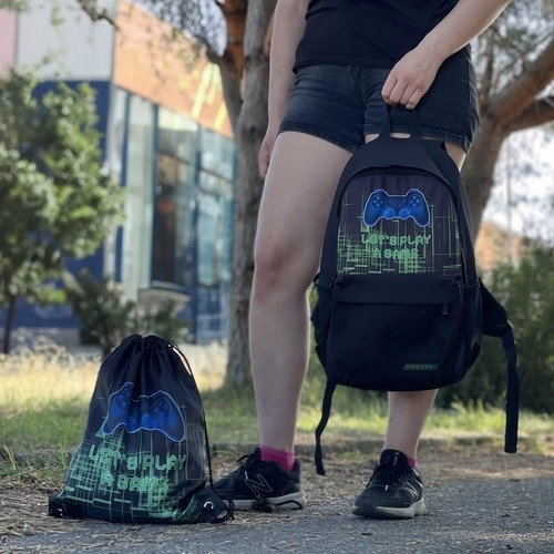 School Backpack with Gamer Design 22L