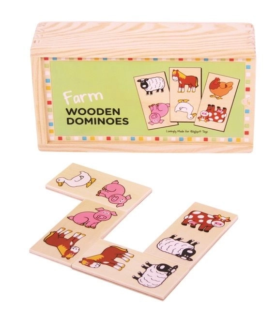 Wooden Farm Animal Dominoes