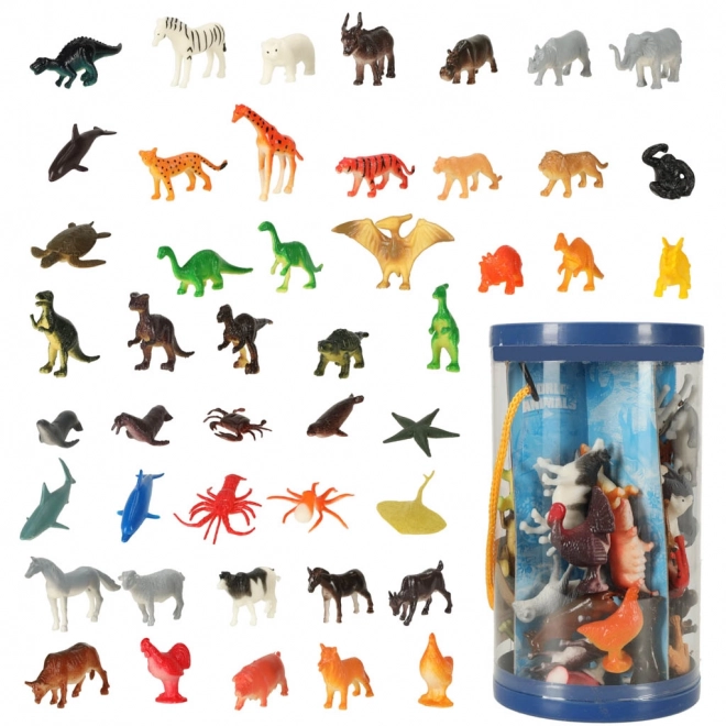 Animal Figures Set - Dinosaurs, Marine, Safari & Domestic