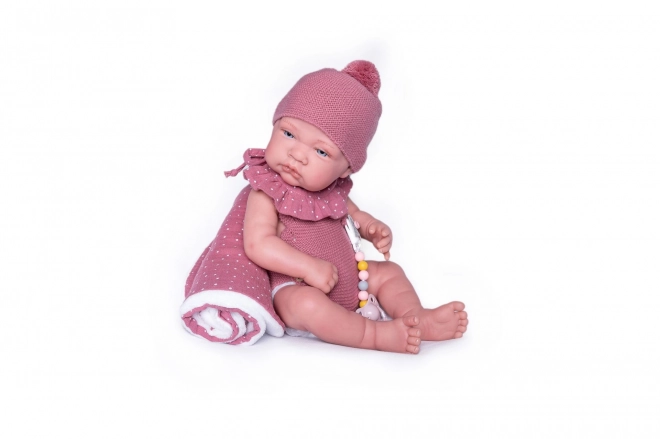 Sweet Reborn Baby Doll with Full Vinyl Body - 42 cm