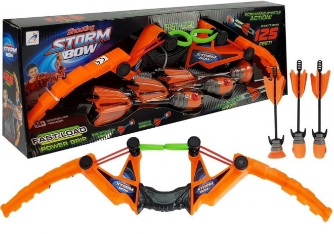 Sports Archery Set with 3 Arrows - Orange