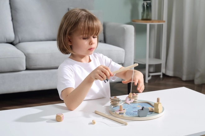 Wooden Magnetic Fishing Game