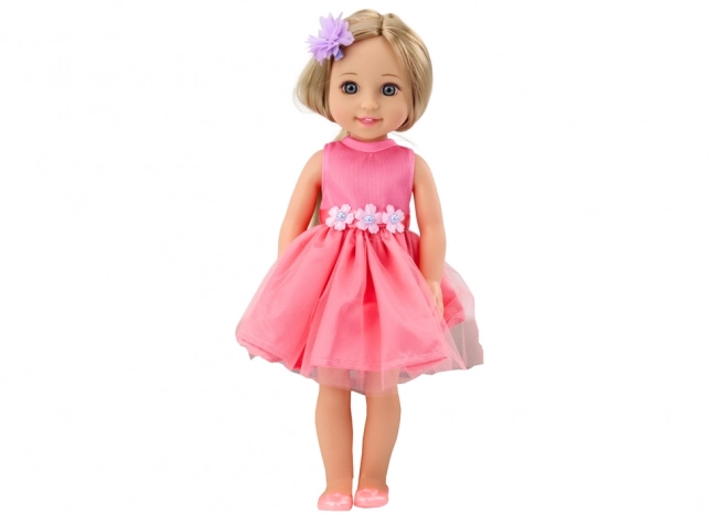 Doll with Long Hair and Pink Dress