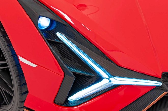 Ružové vozidlo Lamborghini Sian – Červené