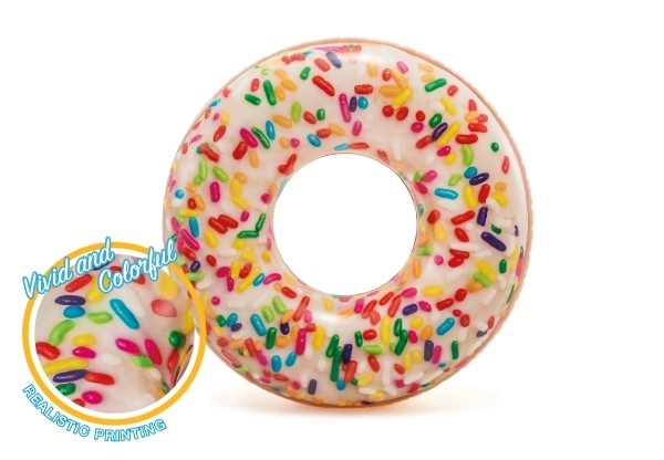 Inflatable Sprinkle Donut Pool Ring