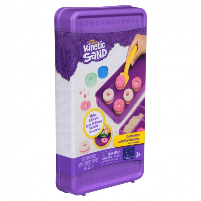 Kinetic sand for creating cookies