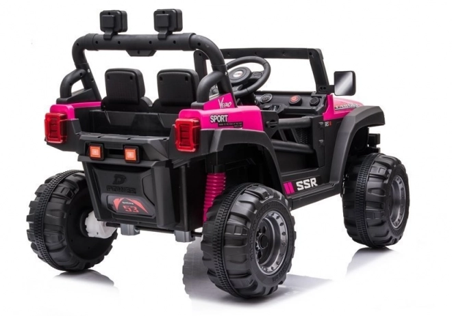 Pink Electric Ride-On Car