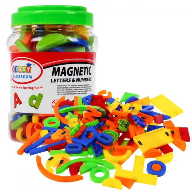 Colorful Magnetic Set for Kids 3+ Educational Toy with Numbers, Letters, Shapes and Lines