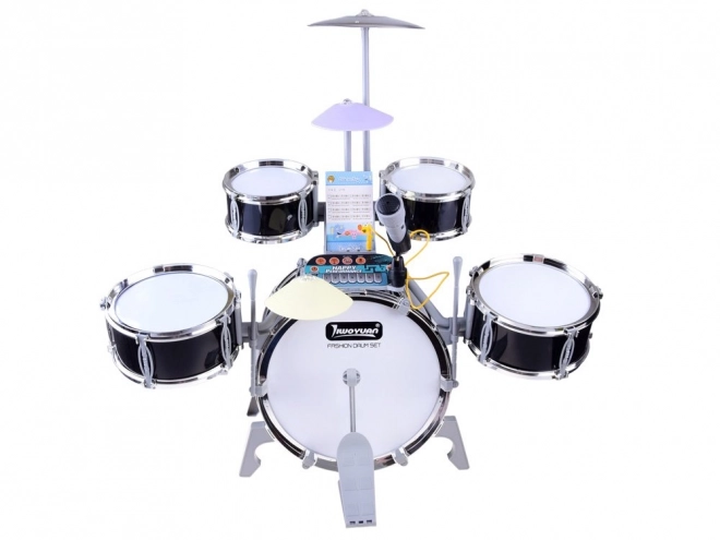 Large Drum Set 5 Drums with Lights and Sound