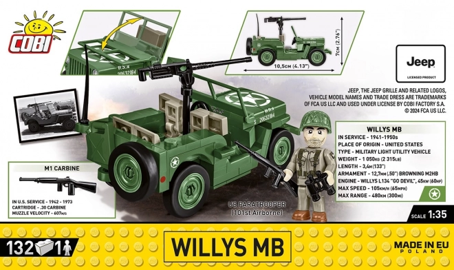 Cobi Willys MB Jeep D-Day 80th Anniversary Edition