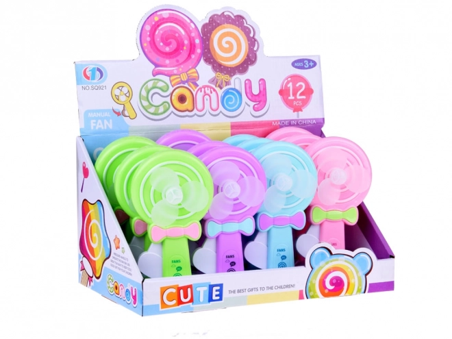 Candy Colored Handheld Fan for Children