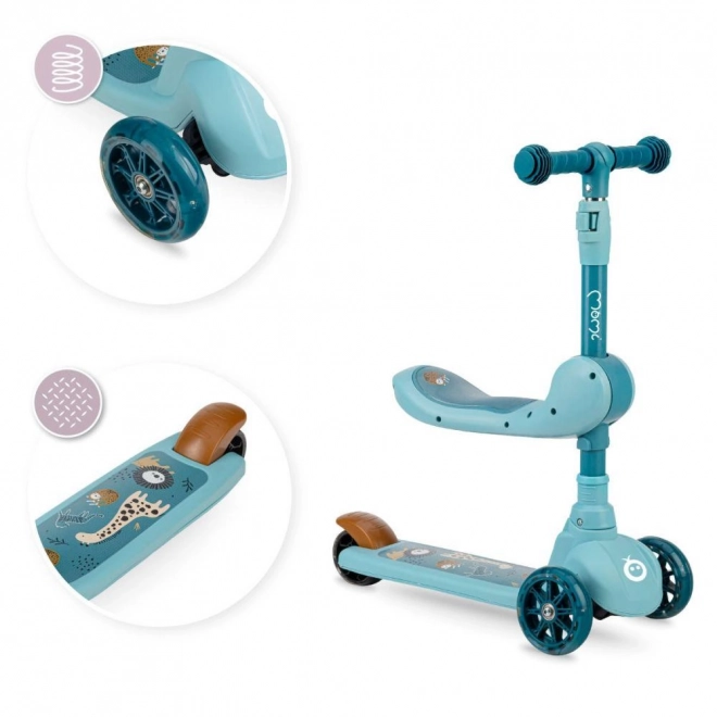 MoMi Kiuru 2-in-1 Balance Scooter Blue