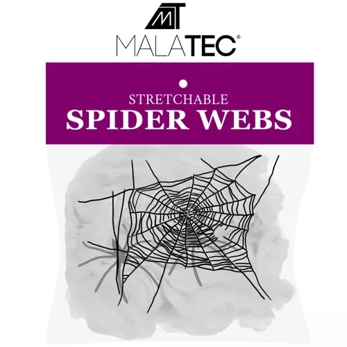 Artificial Halloween Spider Web with Spiders