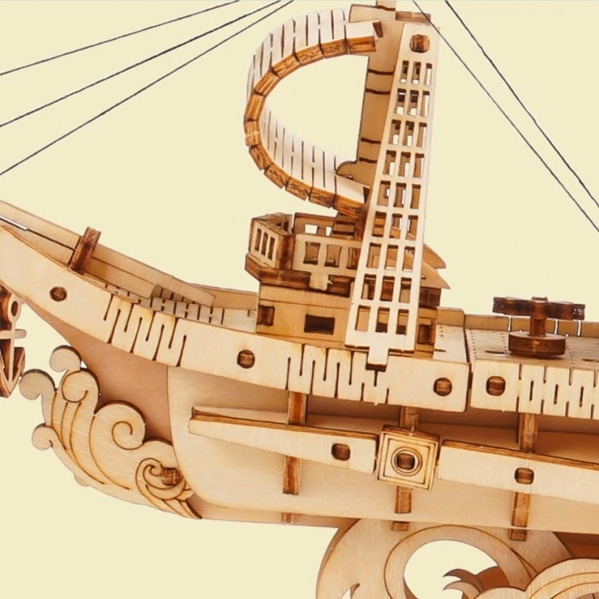 Wooden 3D Puzzle Military Sailing Ship