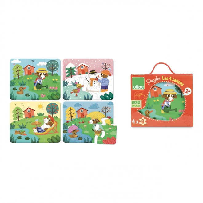 Wooden Puzzle Set - Four Seasons