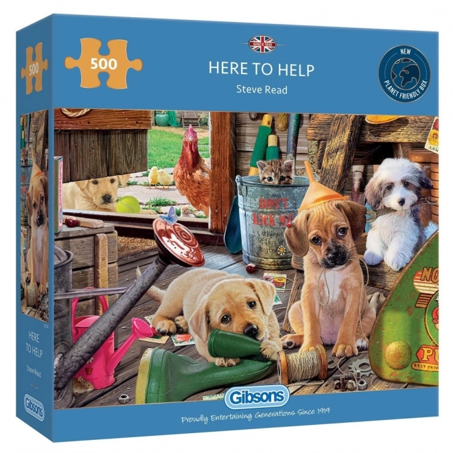 Gibsons Puzzle Little Helpers 500 Pieces