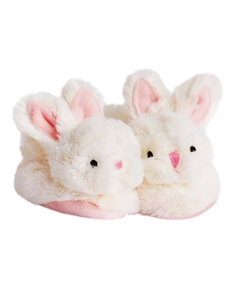 Doudou Gift Set - Bunny Rattle Booties for Infants