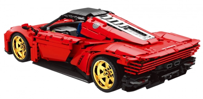 Red Sports Car Building Blocks Set