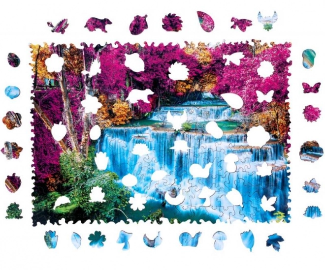 Wooden Colorful Puzzle - Colorful Waterfall