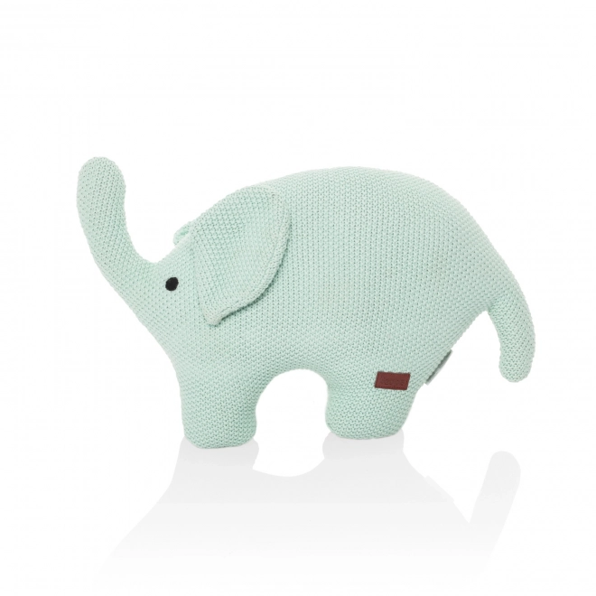 Knitted Elephant Toy Mint