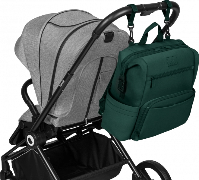 Lionelo diaper backpack cube in forest green – Green Forest