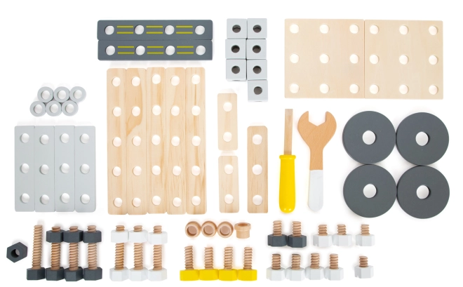 Rich set of 67 pieces and tools