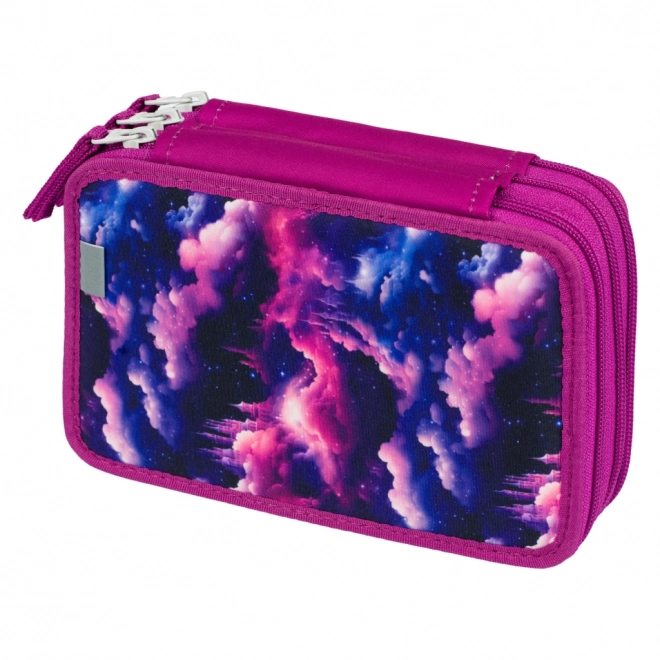 Baagl School Pencil Case Three-layer Unicorn Kingdom