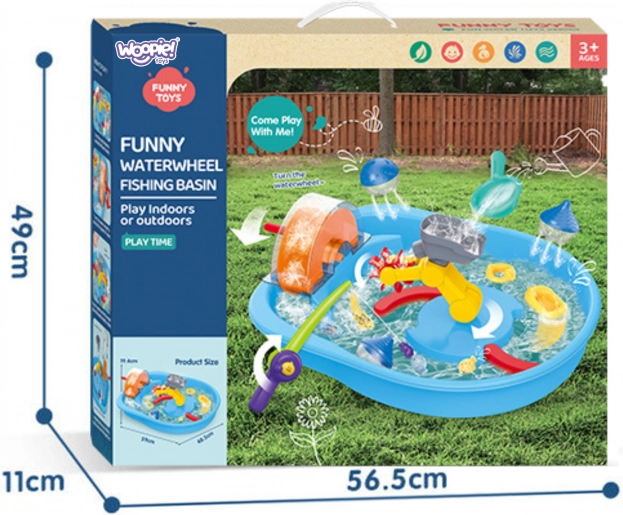 Giocattolo d'acqua Woopie con ruota e pesca 2in1