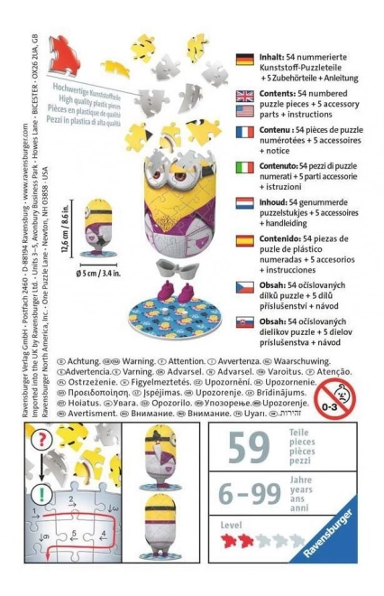 Ravensburger 3D Puzzle Minions Disco Figure