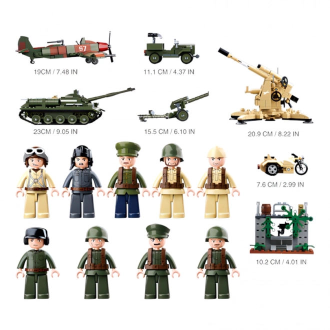 Sluban Battle of Kursk Building Set