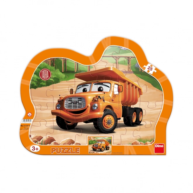 Puzzle with Orange Tatra Truck