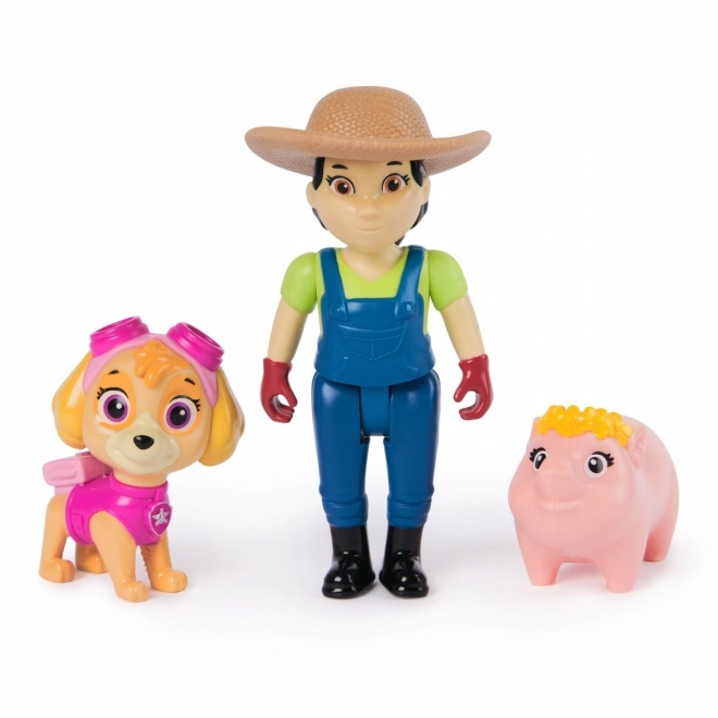 Paw Patrol Skye and Farmer Yumi Figure Set