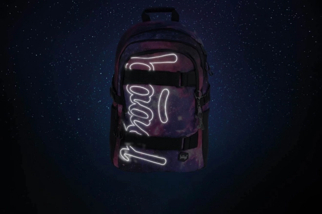 School Backpack Skate Galaxy