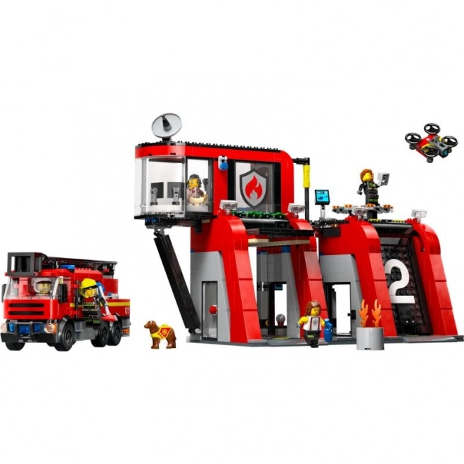 Fire Station With Fire Truck LEGO City