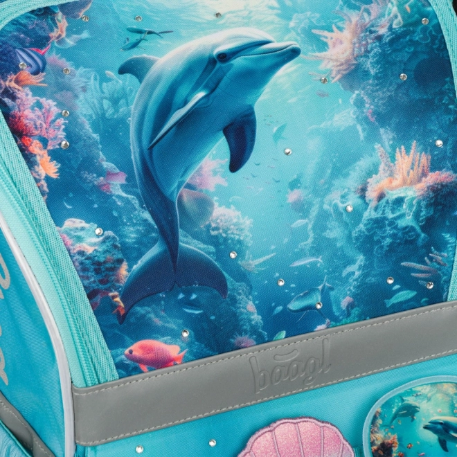Iskolai aktatáska Delfin Zippy