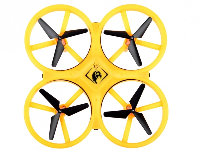 Hand Gesture Drone with LED Lights – Yellow