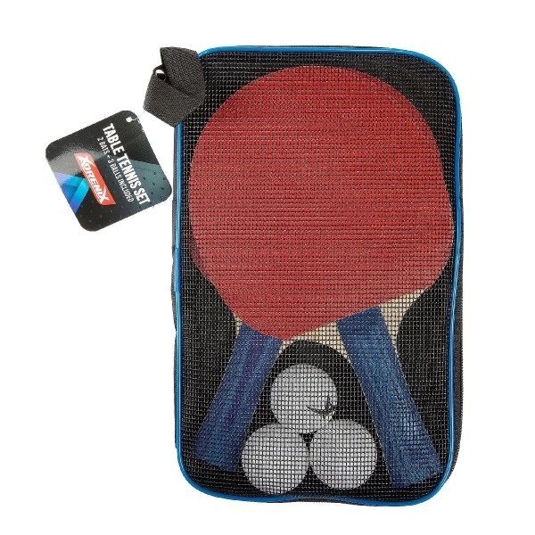 Table Tennis Set with 2 Rackets and 3 Balls in Case