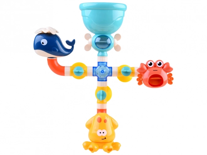 Bath Toy Overflow Fountain with Sea Animals