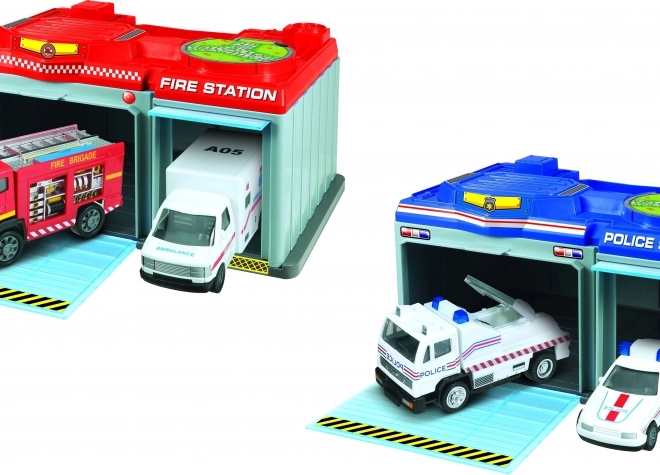 Portable Station with 2 Metal Cars