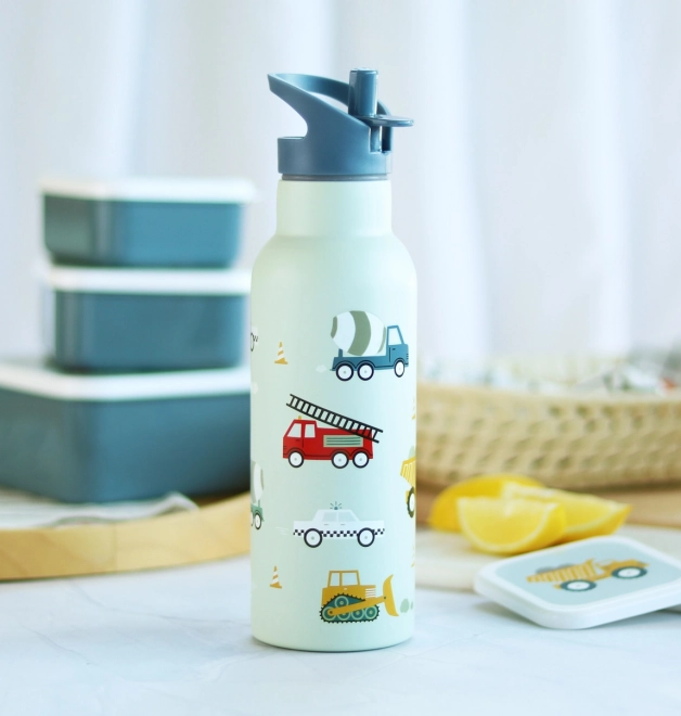 Stainless Steel Bottle with Vehicle Design 500ml