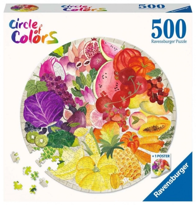 Ravensburger - Color Palette Fruit and Vegetables 500 Piece Puzzle