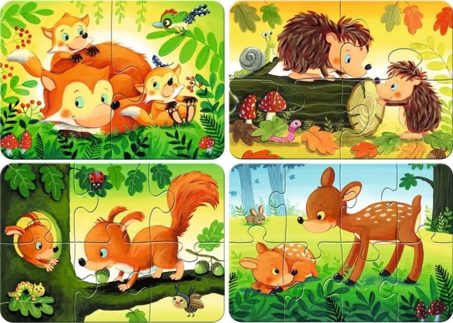 My First Puzzle Forest Animals 4 in 1 Set