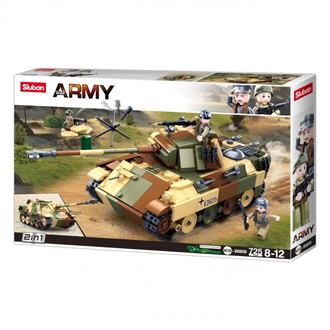 Sluban Army Camouflage Tank 2-in-1